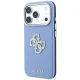 Dėklas Guess Smooth & Big Strass Logo skirtas iPhone 18 Pro / 17 Pro, mėlynas