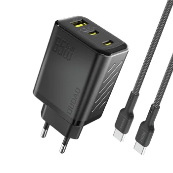 Dudao A29C 65W GaN įkroviklis su USB-C laidu - Juodas