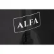 Alfa Forni apsauginis uždangalas 3 Pizze krosniai su pagrindu (Moderno), juodas
