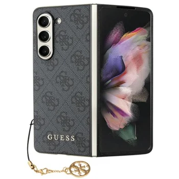 Guess Samsung Galaxy Z Fold5 dėklas 4G Charms, pilkas
