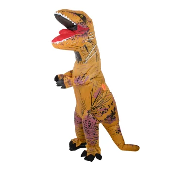 Pripučiamas T-REX dinozauro kostiumas vaikams Case 128985, rudas
