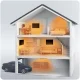 Infraraudonųjų spindulių šildytuvas Berdsen BD-980 600 W, juodas