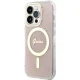 Guess dėklas iPhone 14 Pro su MagSafe, rožinis
