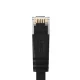 Orico PUG-C6B CAT6 RJ45 tinklo laidas (plokščias, 0,5 m), juodas