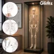 Žmogaus skeleto anatominis modelis Glimz, 170 cm, 1:1 mastelis, su stovu
