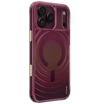 Dėklas Uniq Coehl Vela Magnetic Charging skirtas iPhone 18 Pro Max / 17 Pro Max, bordo