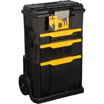 Mobili įrankių dėžė su ratukais Stanley STST1-70344 2in1, 59.1 l, juoda / geltona