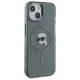 Karl Lagerfeld dėklas iPhone 15 telefonui, MagSafe IML Metal K. Head, juodas