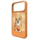 MagSafe dėklas iPhone 17 Pro Nimmy Gentle Pets Dog, oranžinis