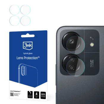 Xiaomi Poco C65 3MK Lens Protection Back Camera Tempered Glass Protector, 4 pcs.