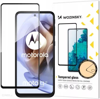 Wozinsky Full Glue apsauginis stiklas skirtas Moto G51 juodas