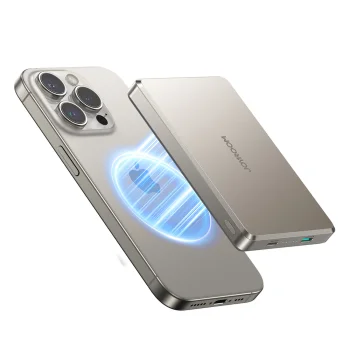 Joyroom JR-PBM08 Pro 10000mAh magnetinė išorinė baterija, Titanium