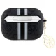 Guess AirPods Pro 2 dėklas 4G Printed Stripes Charm, juodas
