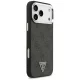 Guess 4G Triangle Logo MagSafe dėklas iPhone 17 Pro Max / 18 Pro Max, juodas/sidabrinis