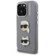 Karl Lagerfeld dėklas iPhone 16 Pro Max telefonui, pilkas