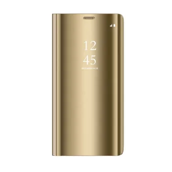 Samsung Galaxy S10 (G973F) Clear View Case Cover, Gold