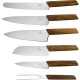 Virtuvinių peilių rinkinys su stovu Victorinox Swiss Modern, 6 dalių, antracito
