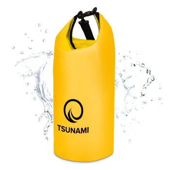 Vandeniui atsparus krepšys TSUNAMI Dry Bag 30 l, geltonas