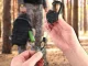 Retractable Keyring with Metal Cable and Carabiner