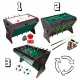 Carruzzo 3-in-1 besisukantis žaidimų stalas XL (stalo futbolas, biliardas, oro ritulys)