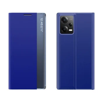 Atverčiamasis dėklas Xiaomi Redmi Note 12 Pro+ New Sleep Case su stovu, mėlynas