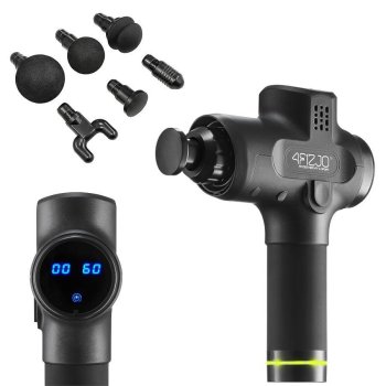 Masažo pistoletas 4Fizjo MASSAGE GUN PRO+, 250W su 6 antgaliais