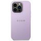 Guess Saffiano Strap dėklas skirtas iPhone 14 Pro, violetinis