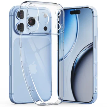 Tech-Protect FlexAir dėklas, skirtas iPhone 17 Pro / 18 Pro, skaidrus
