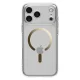 Spigen Ultra Hybrid Mag dėklas, skirtas iPhone 17 Pro, Clear/Gold