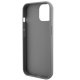 Guess dėklas iPhone 15 telefonui Sequin Script Metal, sidabrinis