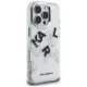 Karl Lagerfeld IML Sketched Graphic dėklas, skirtas iPhone 16 Pro, skaidrus