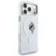 Karl Lagerfeld IML Peekaboo MagSafe dėklas iPhone 17 Pro Max, skaidrus