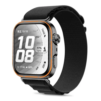 Tech-Protect Nylon Pro dirželis laikrodžiui Huawei Watch Fit 3 / 4 / 4 Pro / 5 / 5 Pro, juodas