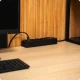 Huslog ilgintuvas su 5 jungikliais, 4 lizdai, 4x USB, 1.5m, juodas