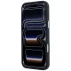Karl Lagerfeld Grained Karl Head Metal MagSafe dėklas iPhone 18 Pro / 17 Pro, juodas