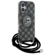 Karl Lagerfeld dėklas iPhone 16 telefonui IML Crossbody Monogram MagSafe, juodas