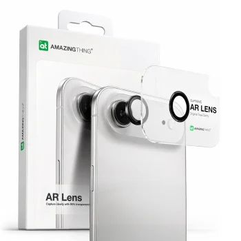 „AmazingThing“ kameros apsauginis stiklas „iPhone 17 Air“, juodas