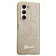 Guess Glitter Script dėklas Samsung Galaxy Z Fold 5 telefonui, auksinis