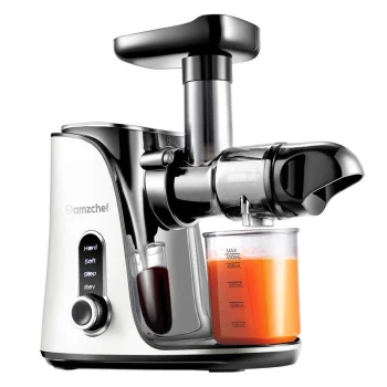Lėtaeigė sulčiaspaudė AMZCHEF GM3001-WT, balta