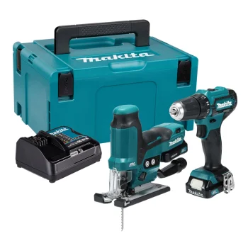Akumuliatorinių įrankių rinkinys Makita CLX252SAJ 12 V (gręžtuvas-suktuvas, siaurapjūklis, 2x 2.0 Ah)