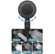 Shower Head, 5 Spray Modes, Black