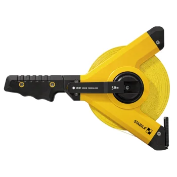 STABILA LBM 1000 Fibreglass rėminė matavimo juosta 50 m, geltona / juoda