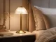 Wireless LED Table Lamp with USB-C and 3 Light Modes, Gold/White