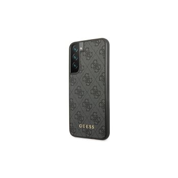 Samsung Galaxy S22 5G (SM-S901) Guess 4G Metal Gold Logo Case Cover, Grey