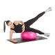 4FIZJO Donut Air Ball gimnastikos kamuolys su pompa, 50 cm, juodas