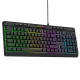 Laidinė žaidimų klaviatūra Wozinsky WKG-1044 su apšvietimu, juoda