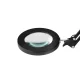 Glow 308 LED padidinamoji lempa su stalo gnybtu, juoda