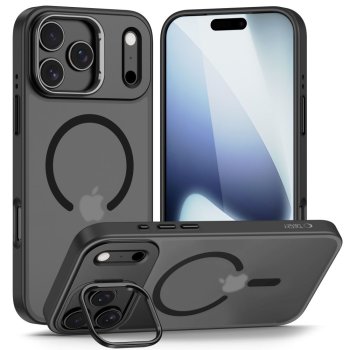 Tech-Protect iPhone 17 Pro Max Case MagStand MagSafe, Matte Black