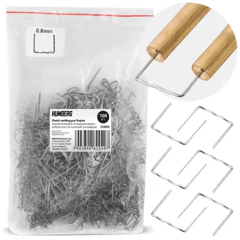 Humberg 529903 Type C Staples for Plastic Welder, 8mm, 100 pcs