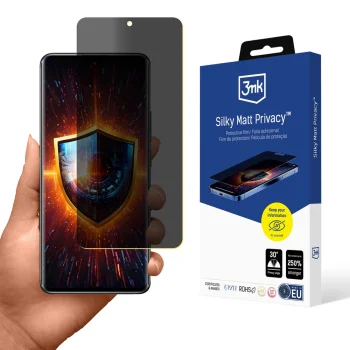 Apsauginė plėvelė 3mk Silky Matt Privacy telefonui Xiaomi Redmi Note 14 Pro+